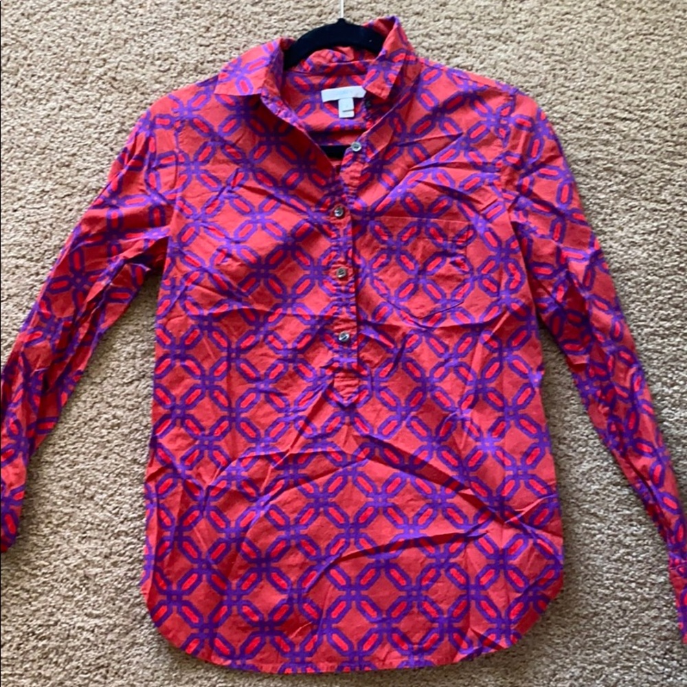J. Crew size 2 popover blouse - perfect 4 spring!